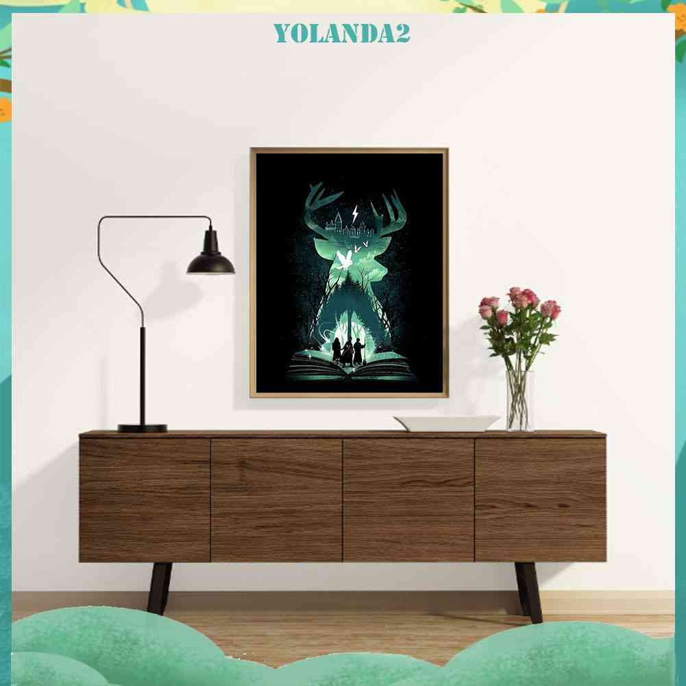 Tranh Đính Đá Kim Cương Toàn Bộ 5D DIY Hình Quyển Sách