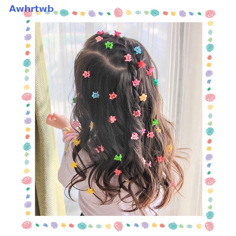 Set 10 Kẹp Tóc Hoa Handmade Dễ Thương Cho Bé Gái Mới