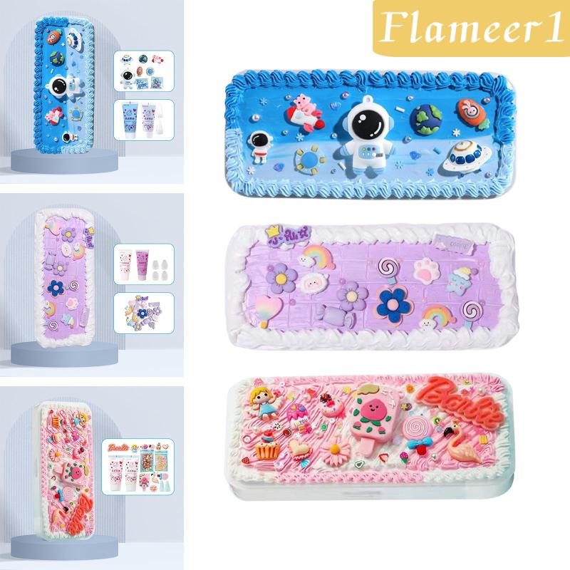 [Flameameer1] Hộp Đựng Bút Chì DIY Dễ Thương Bền Bỉ Dành Cho Trẻ Em