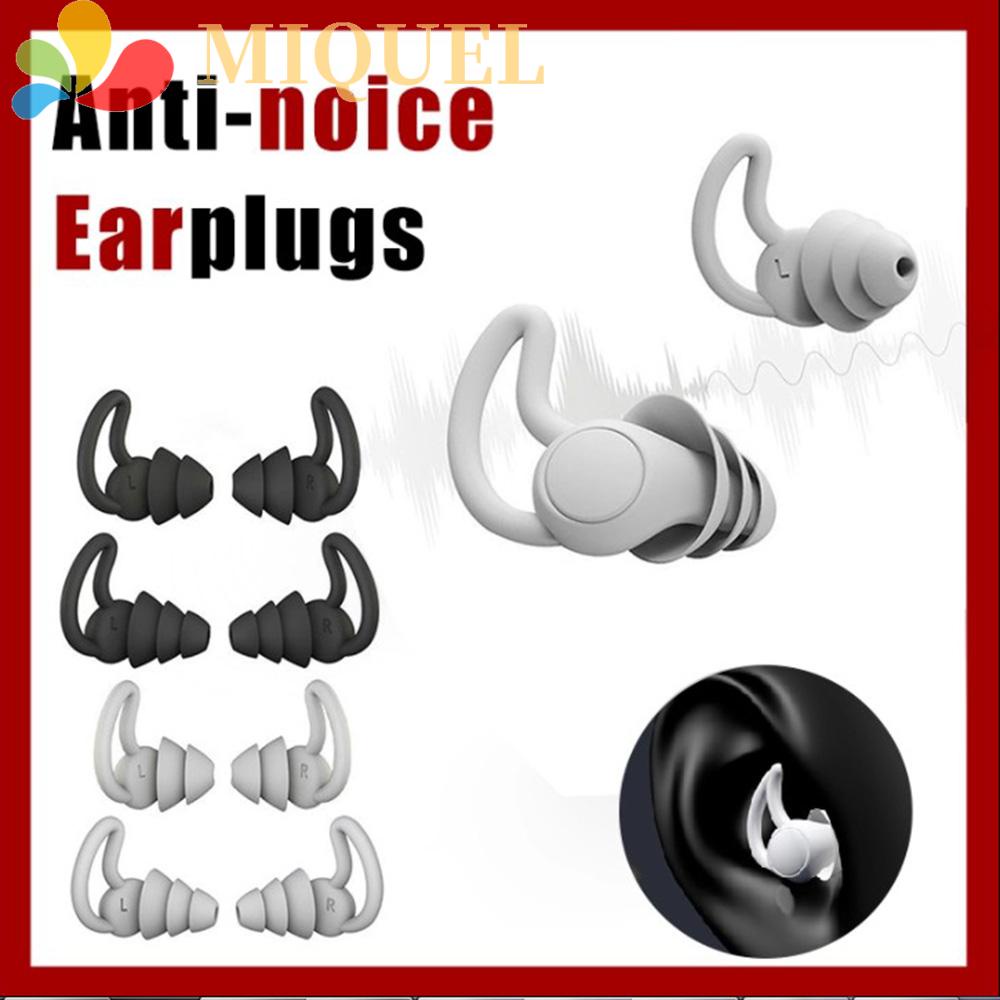 [Hàng mới về] Cặp nút tai gel silica silicone nano mềm chống bụi cách âm thoải mái hỗ trợ giấc ngủ nhiều màu