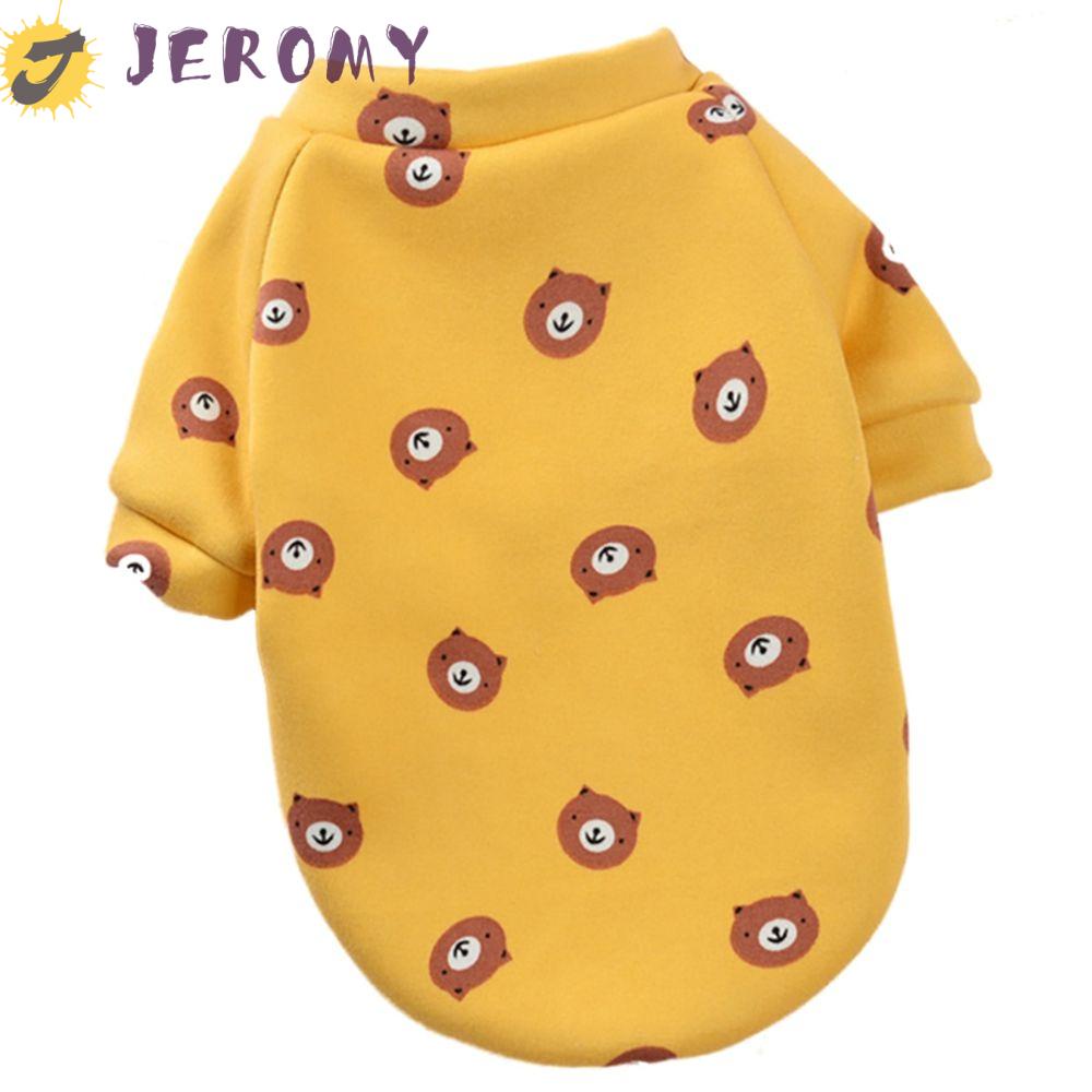 Áo sweater vải nhung hai lớp in họa tiết hoạt hình dễ thương thời trang thu đông cho cún cưng