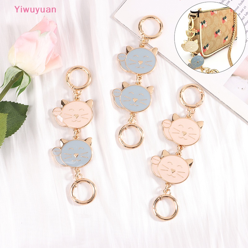 < Yiwuyuan > Dây Xích Thay Thế Cho Túi Xách Hình Mèo Tráng Men Dễ Thương
