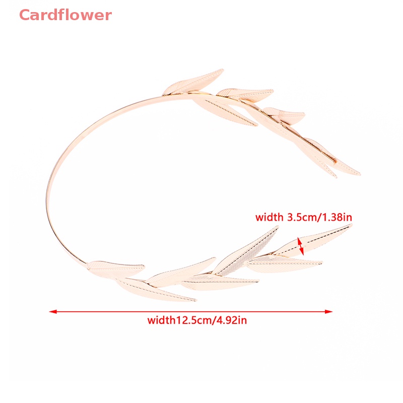Băng Đô Cài Tóc Hình Lá Bằng Kim Loại Màu Vàng Thanh Lịch Cho Nữ