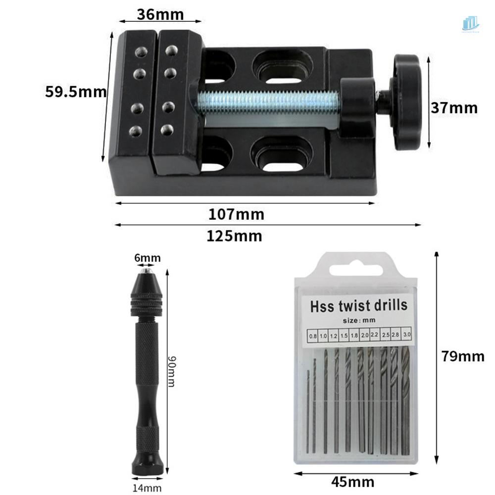 Set 12 Mũi Khoan Phẳng Mini 0.8mm-3.0mm HSS Đa Năng Chuyên Dụng Làm Đồ Gỗ DIY