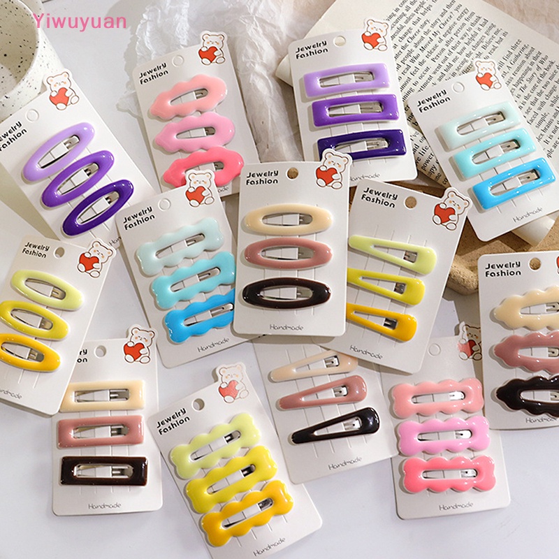 < Yiwuyuan > Bộ Kẹp Tóc Mái Dễ Thương Cho Bé Gái Phiên Bản Mới