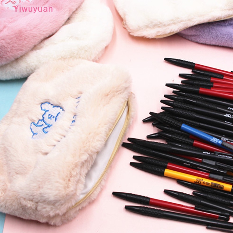 < Yiwuyuan > Túi Đựng Đồ Trang Điểm Mỹ Phẩm Phối Lông Dễ Thương Thích Hợp Làm Quà Tặng Đi Du Lịch Cho Giáo Viên Mới