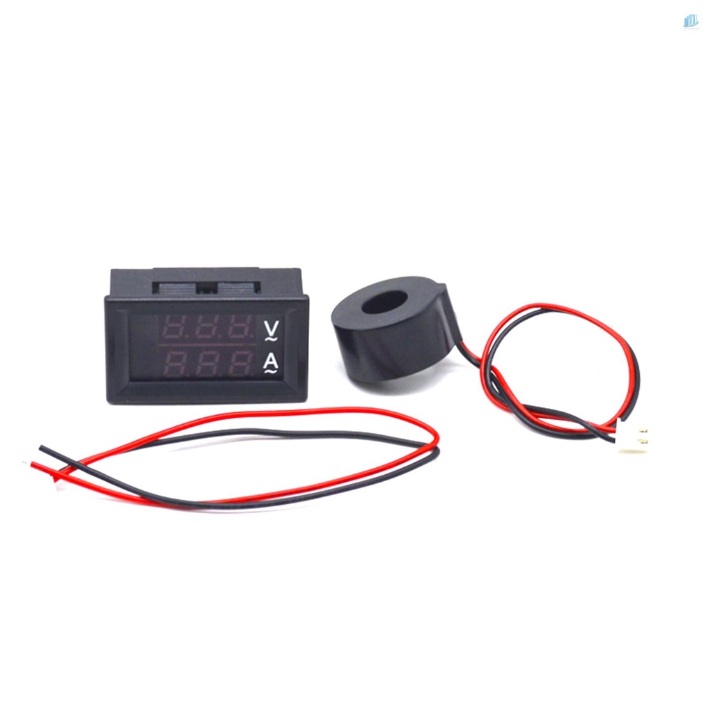 Vôn Kế Kỹ Thuật Số Thông Minh Hai Màu Xanh Dương Và Đỏ Có Đèn Led Hiển Thị Hiện Thị Điện Áp