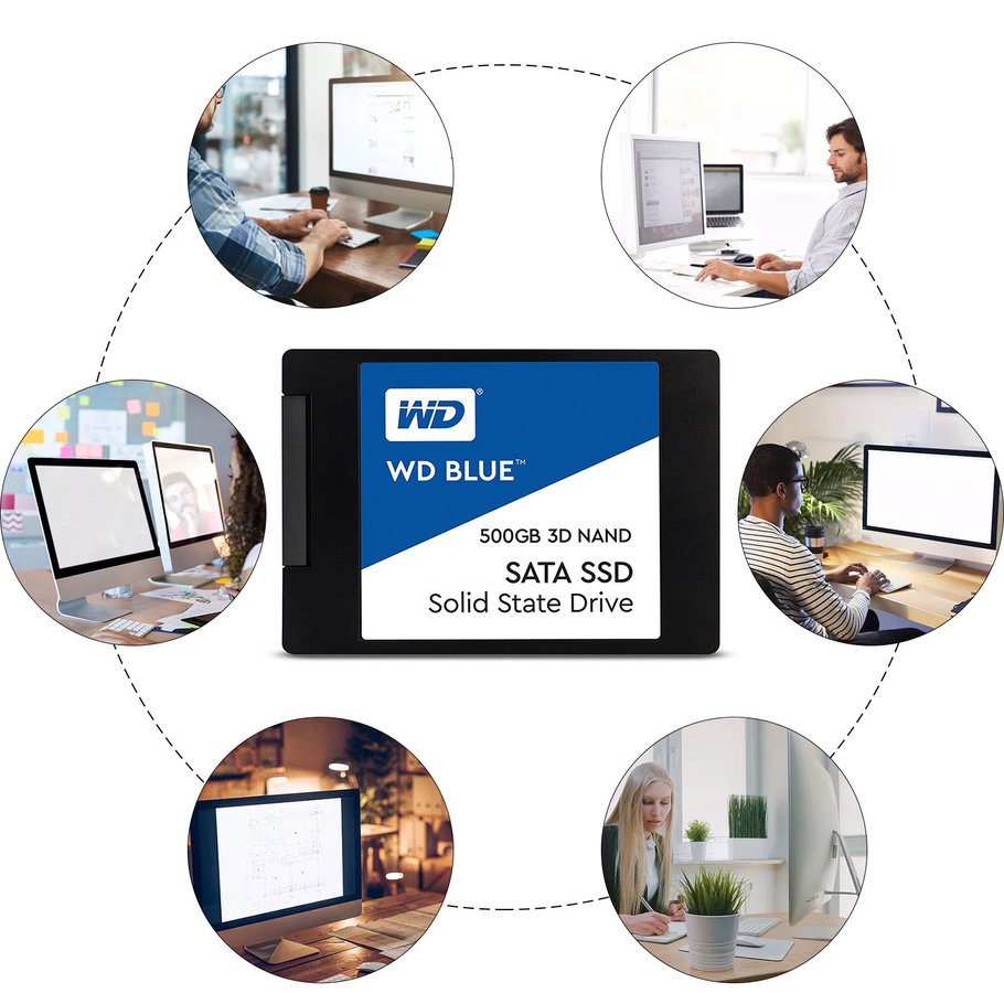 3D NAND SATA SSD 1TB Blue 3D NAND Internal PC SSD SATA III 6 Gb/s 2.5"/7mm Up To 560 MB/s 3D NAND SATA SSD