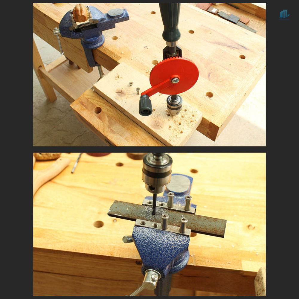 Máy Khoan Tay Quay Bằng Thép (s2mwvn) Với Hai Chân Khoan Bằng Tay Nhỏ Gọn Bằng Nhựa / PVC / Kính