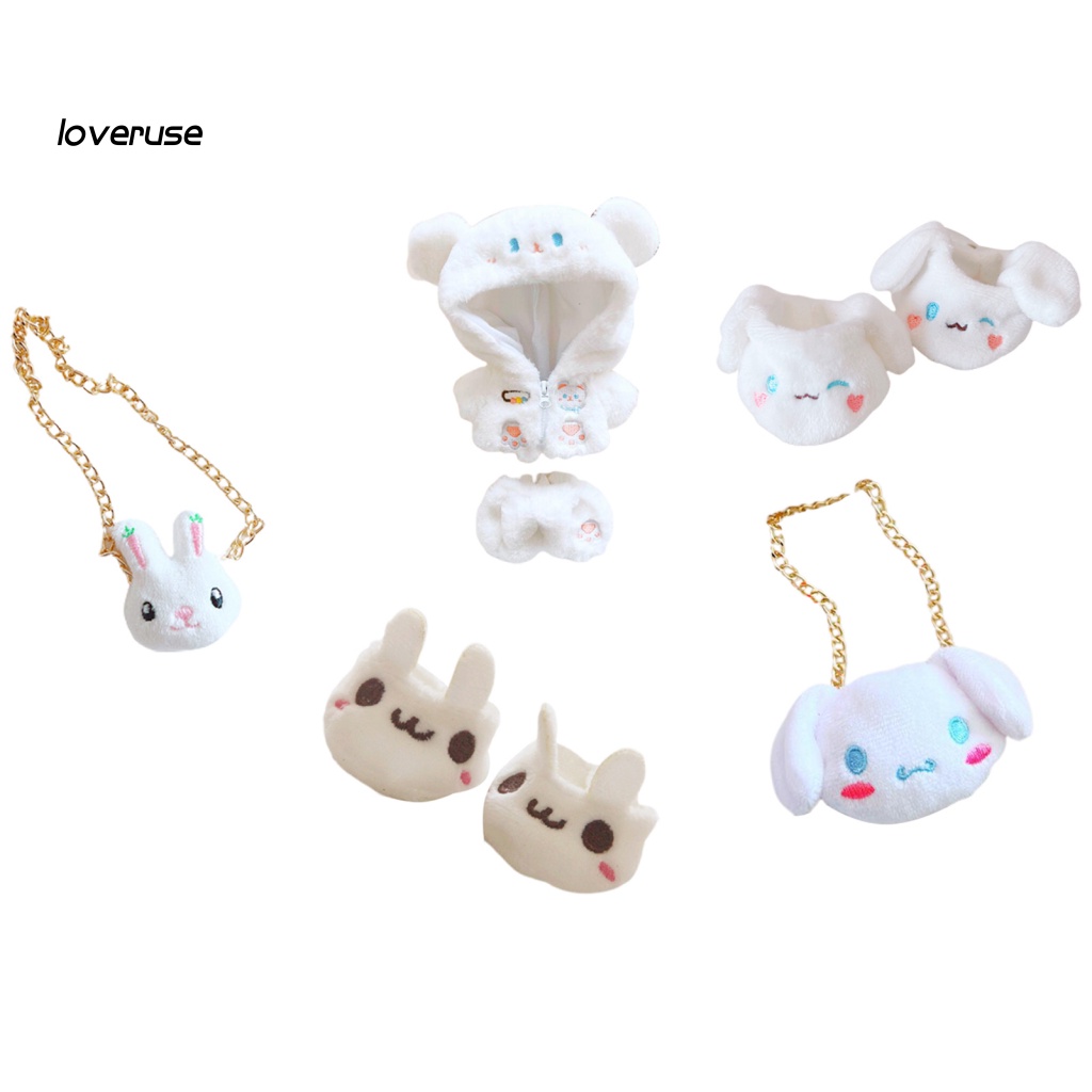 1 Bộ Áo Khoác Và Quần Có Khóa Kéo Màu Trắng Dành Cho Búp Bê