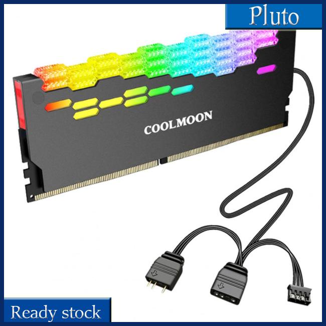 Mới Mô Đun Làm Mát Bộ Nhớ Coolmoon Ra-2 Ram Hiệu Quả Cao 5v Argb Cho Máy Tính