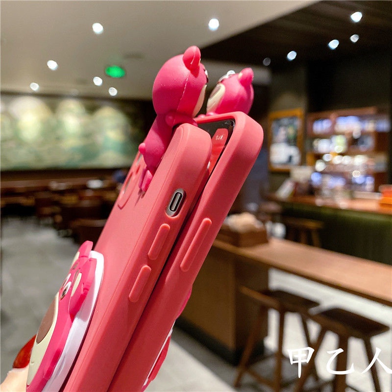 Ốp Điện Thoại Silicone In Hình Gấu Hoạt Hình Cho Apple 13 Pro Max Iphone11 / 12promax XS / XR 7 / 8plus XR 6S