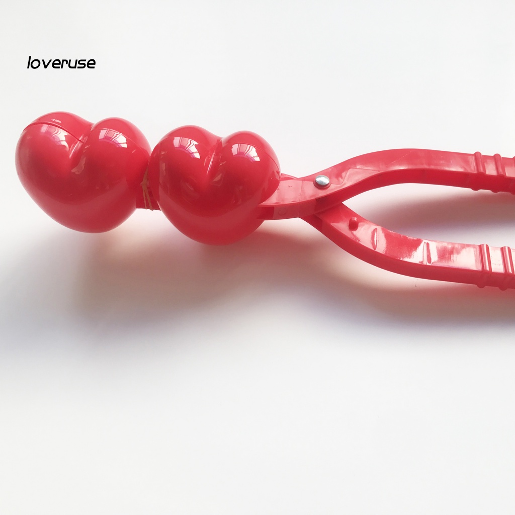 Dụng Cụ Kẹp Bóng Tuyết Bằng Nhựa Hình Trái Tim / LO / Heart Cho Trẻ Em