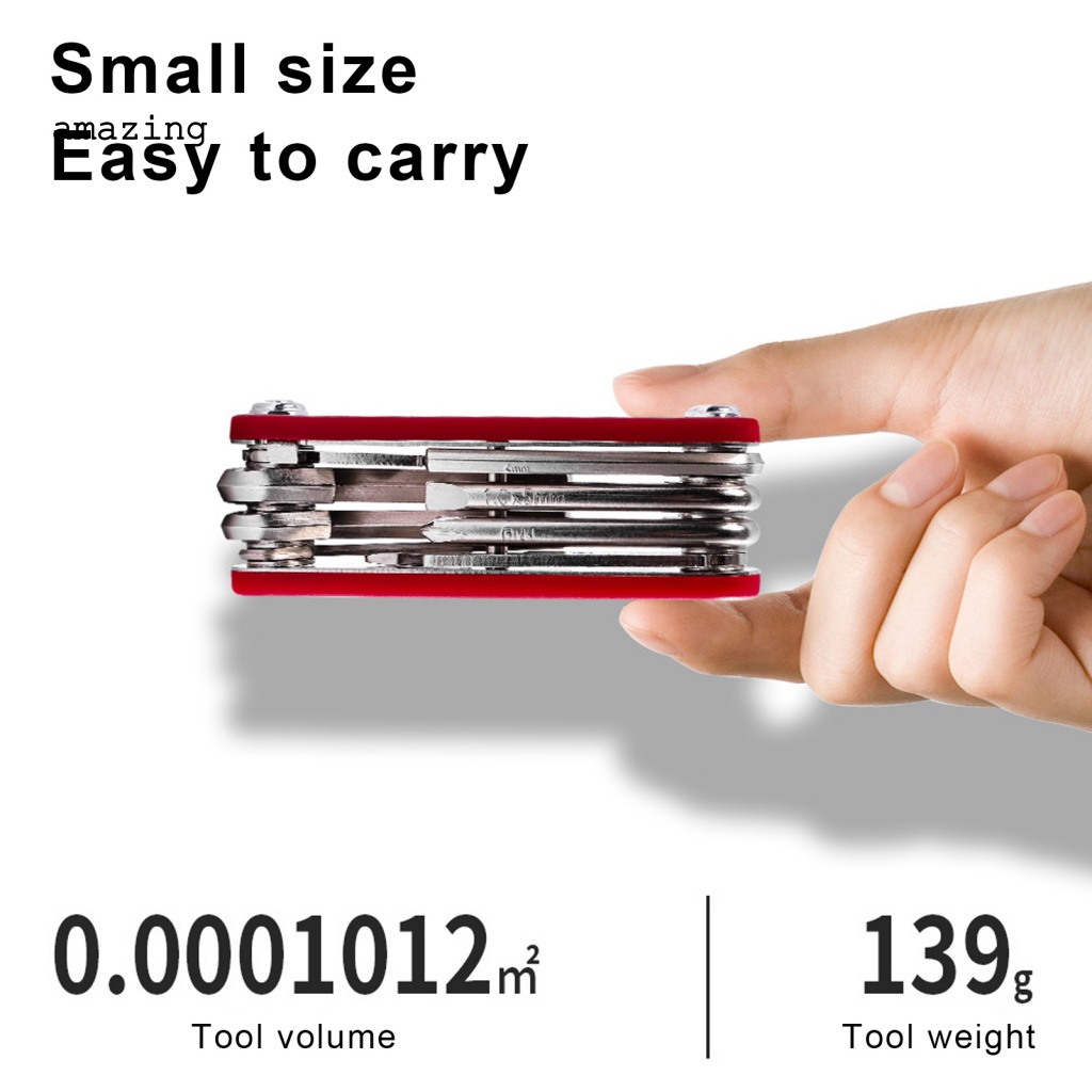 Bộ Dụng Cụ Sửa Chữa Xe Đạp Leo Núi 13 Trong 1 Có Thể Gấp Gọn Tiện Dụng