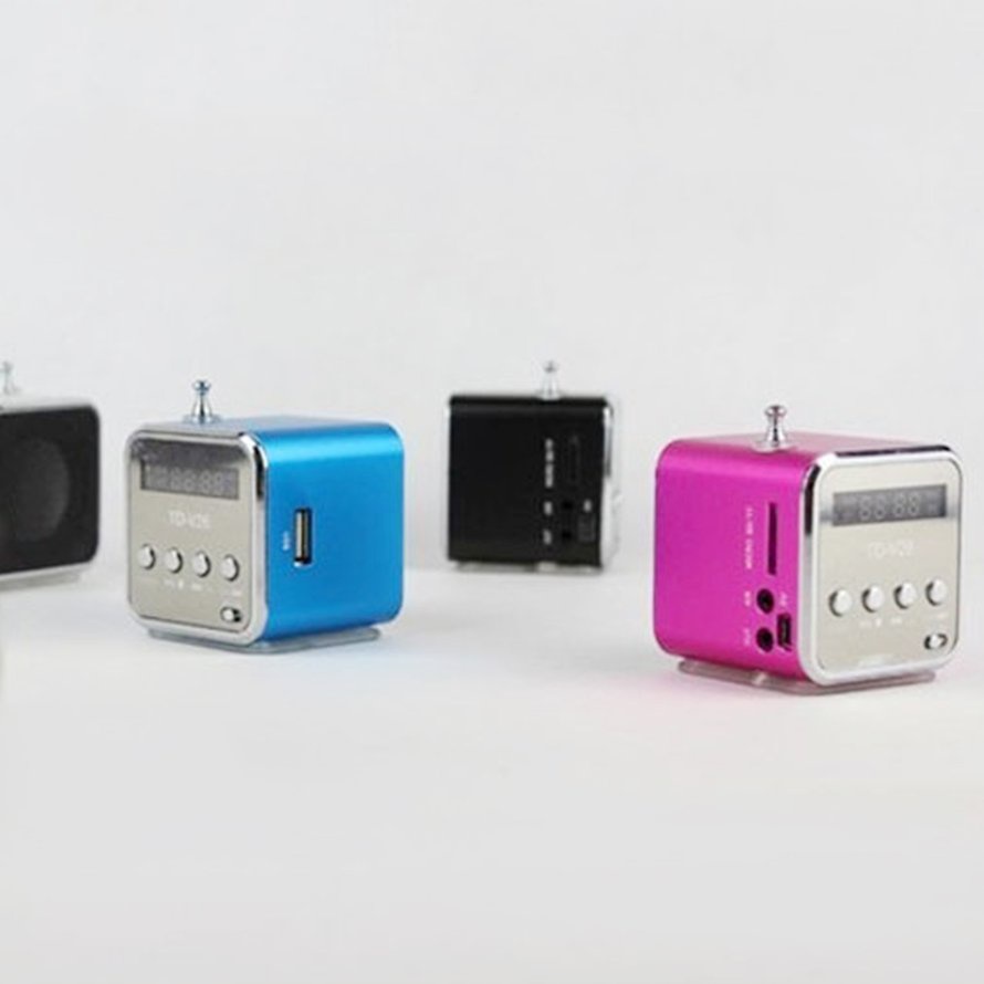 Td-V26 Digital Fm Radio Fm Radio Receiver Stereo Speaker Tf Card Speaker