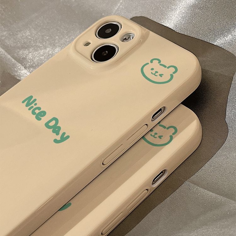 Ốp Điện Thoại Cứng Họa Tiết Hoạt Hình Chú Gấu Dễ Thương Cho iphone14promax 2VBH 1113 12P