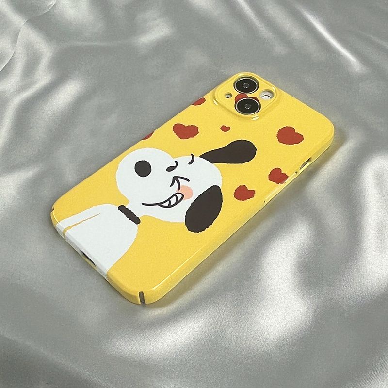 Ốp Điện Thoại Họa Tiết Hoạt Hình Snoopy Dễ Thương Cho iphone13pro11 14xs iPhone12 Love xr78 Q4CQ