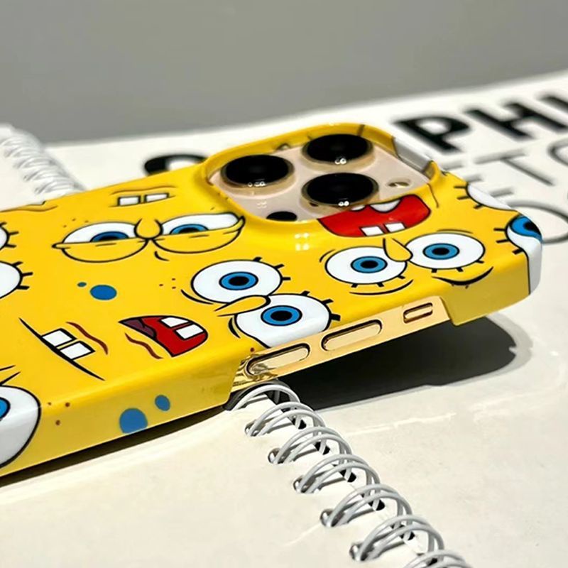 Ốp Điện Thoại Cứng Hình SpongeBob Cho Iphone13 14Pro Maxxsmax mini127P / X8NO