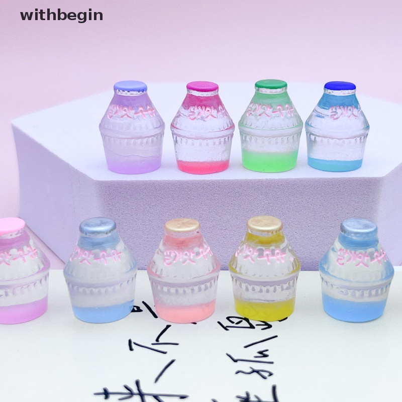 Bộ 10 Lọ Thủy Tinh Mini Dạ Quang Dùng Làm Trang Sức DIY