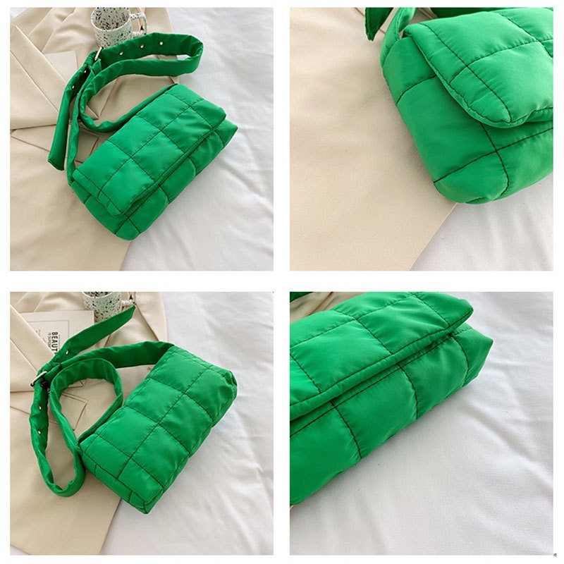 Túi Đeo Chéo Họa Tiết Sọc Caro Thời Trang Cho Nữ