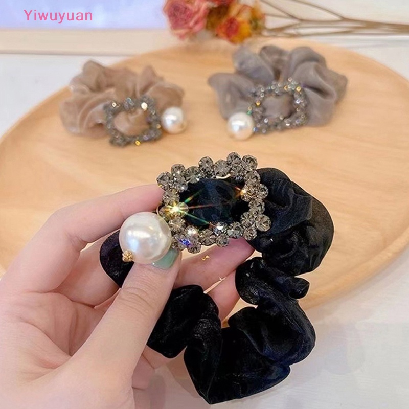 Dây Buộc Tóc Co Giãn Đính Quả Cầu Lông Phong Cách Retro Mới