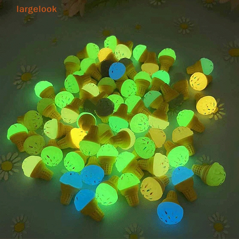 Set 10 Kẹp Tóc Hình Que Kem Bằng Nhựa Phát Quang Độc Đáo