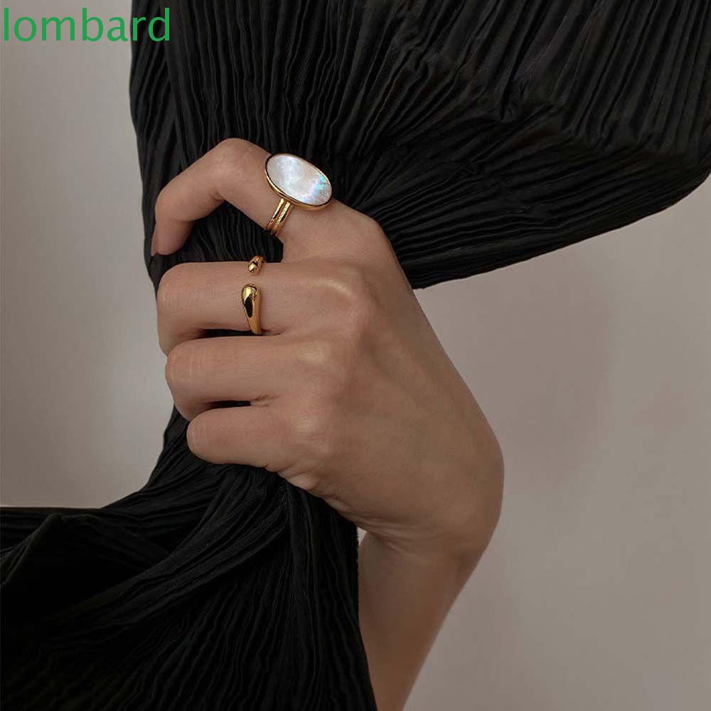 Nhẫn Vỏ Sò Màu Trắng Phong Cách Retro|Nhẫn Thiết Kế Đơn Giản Thời Trang Theo Phong Cách Hàn Quốc