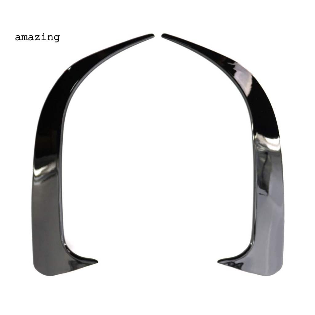 Bộ 2 Khung Viền Lỗ Thông Khí Bằng ABS Màu Đen Chống Mòn Trang Trí Cho Mercedes-Benz CLA200 / 220 / CLA250 2014-2018