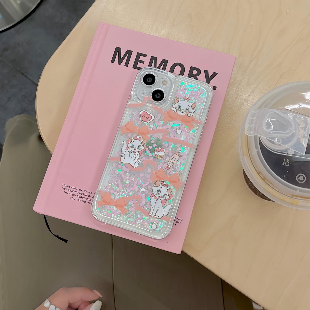 Ốp Điện Thoại TPU Mềm Trong Suốt Phối Kim Tuyến Nước Chống Rơi Cho iPhone11 12 13 14 Pro Max