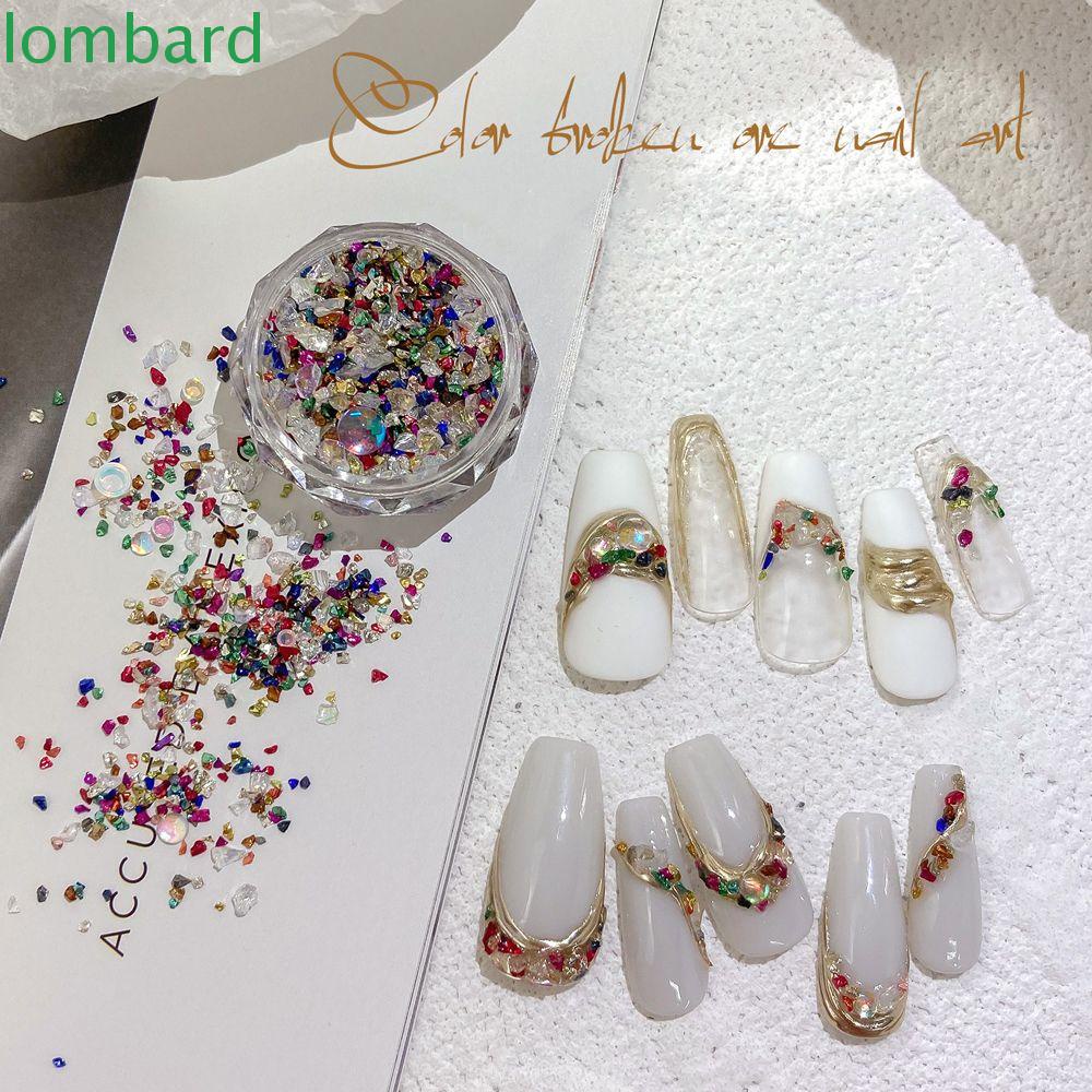 Đá Nghiền Trang Trí Móng Tay Nhiều Màu|Phụ Kiện Trang Trí Móng Tay Nhiều Kích Cỡ Tiện Dụng