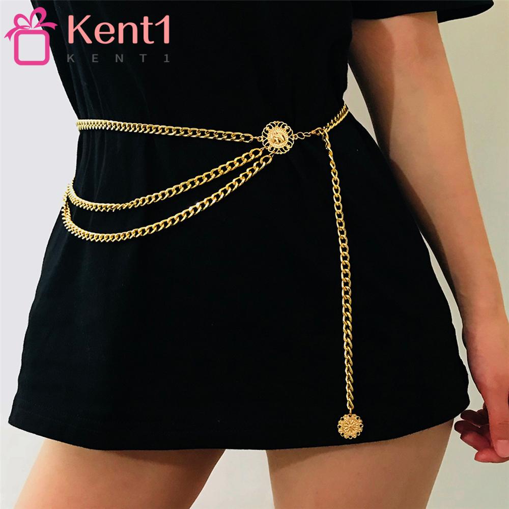 Dây Mắt Xích Kim Loại Đeo Thắt Lưng Kèm Ví Phong Cách Gothic KENT1