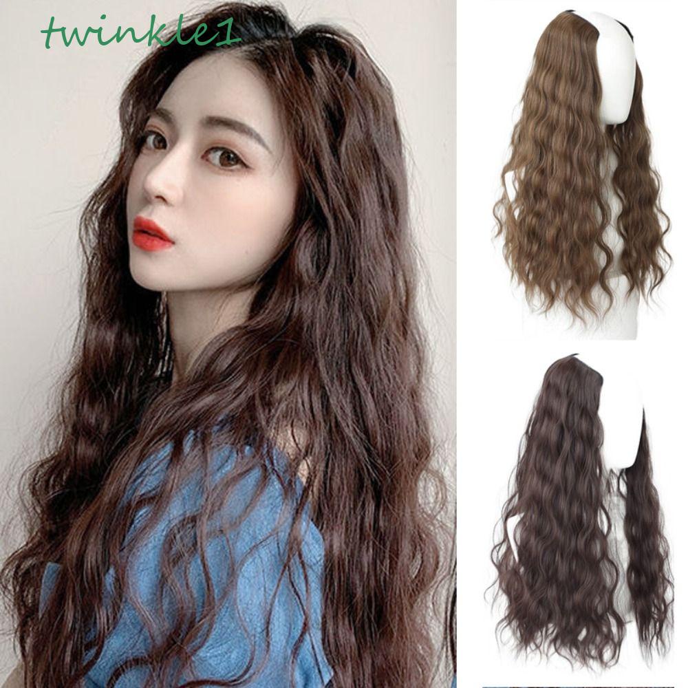 Tóc Giả Màu Đen / Nâu Bằng Sợi Tổng Hợp Cách Nhiệt Dành Cho Nữ