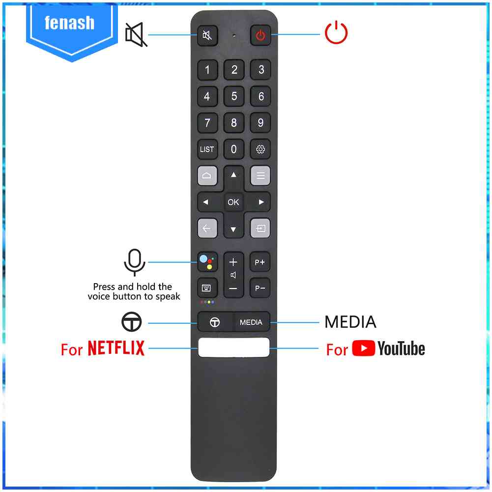 Điều Khiển Từ Xa Bằng Giọng Nói Cho TCL RC901V FMR1