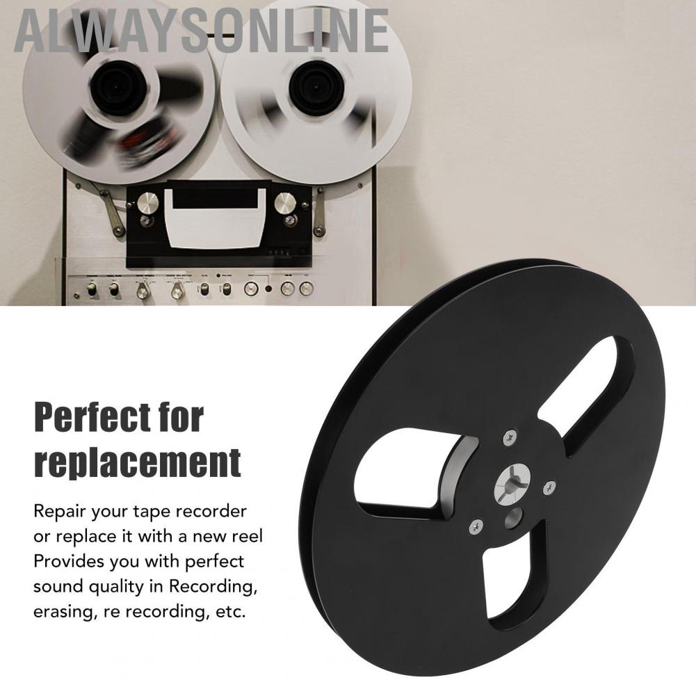 Alwaysonline Recording Tape Reel  1/4 7 Inch Empty Black for To Recorder