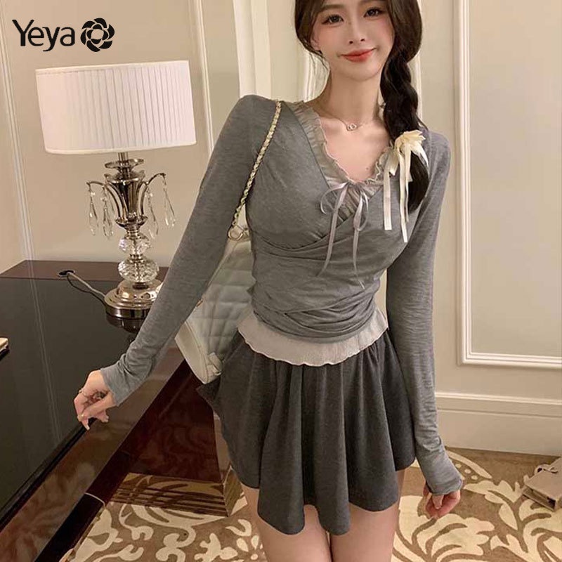 Chân váy lửng YEYA phong cách Hàn Quốc trẻ trung dành cho nữ