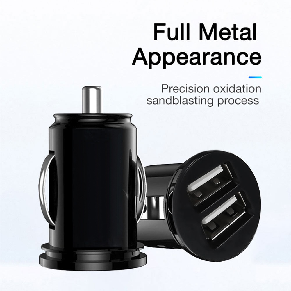 1 Ổ Cắm Sạc Điện Thoại 2 Cổng USB 12V / 24V 2.1A Cho Xe Hơi