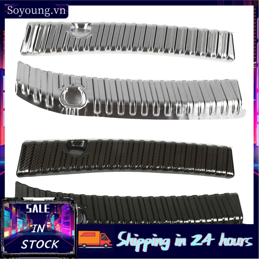 Soyoung 2Pcs Rear Bumper Sill Protector Trim Guard Split Design Stainless Steel Trunk for Tesla Model Y 2021 2022 2023