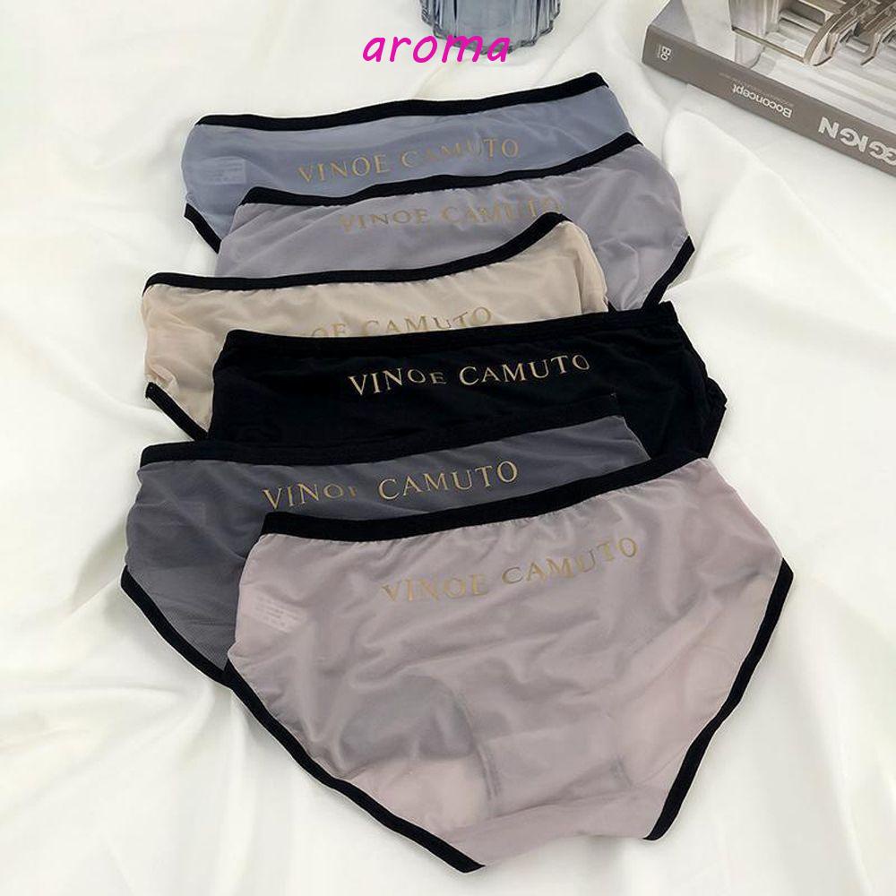 Quần Lót Cotton Lụa Thoáng Khí Màu Sắc Ngọt Ngào Cho Nữ