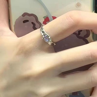 Nhẫn Hở Hình Đá Mặt Trăng 