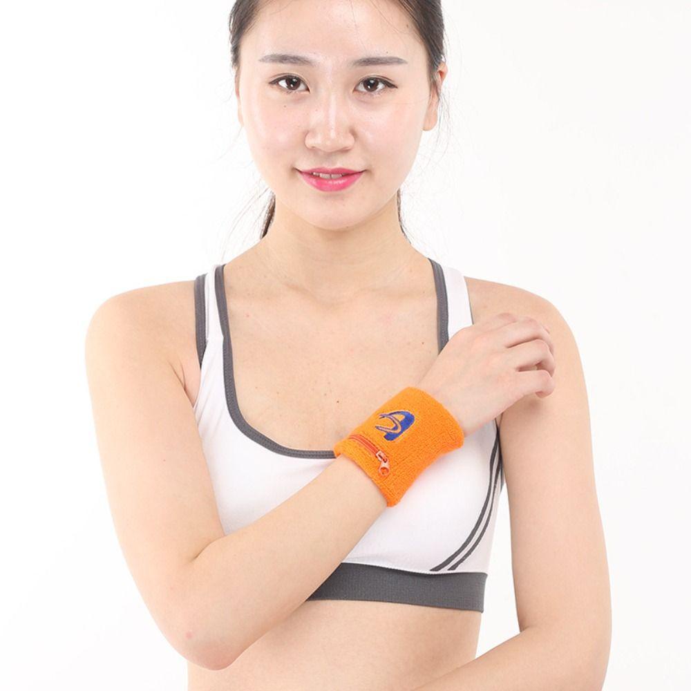 Taylor1 Băng Đeo Cổ Tay Thể Thao Bằng Cotton Có Khóa Kéo Tiện Lợi Dành Cho Người Lớn Và Trẻ Em