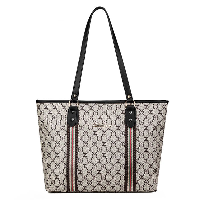 Túi Xách Cỡ Lớn Màu Tương Phản Thời Trang Hàn Quốc Cho Nữ