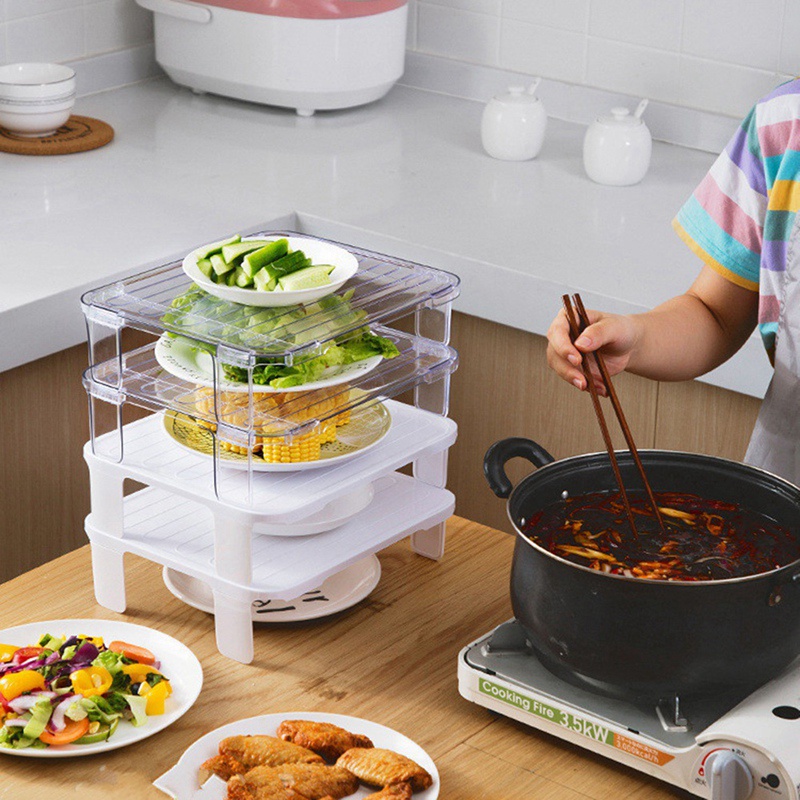 Giá Đỡ Chia Ngăn Tủ Lạnh Tiết Kiệm Không Gian Tiện Dụng