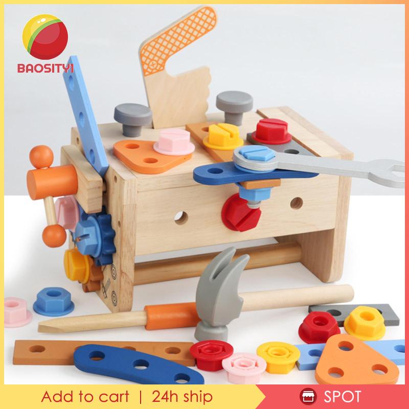 Bộ Đồ Chơi Dụng Cụ Làm Mộc Theo Phương Pháp Montessori Cho Bé 3 Tuổi