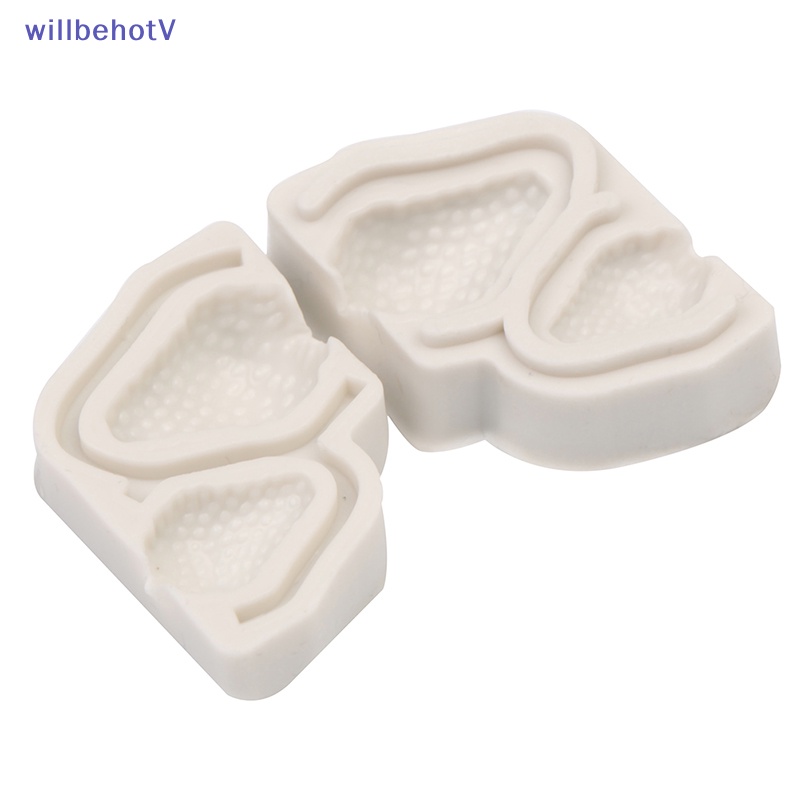 Khuôn Silicone Tạo Hình Trái Dâu Trang Trí Bánh Kem