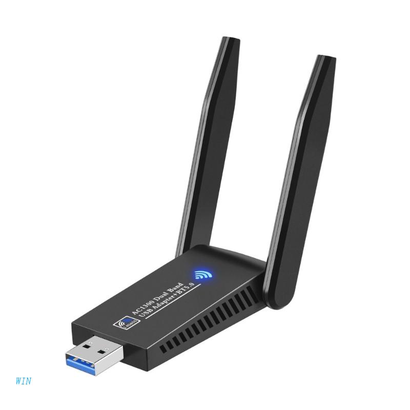 Usb WiFi 3.0 Truyền Tín Hiệu Bluetooth 5.0 2 Trong 1 1300M Băng Tần Kép 2.4G &amp; 5GHz