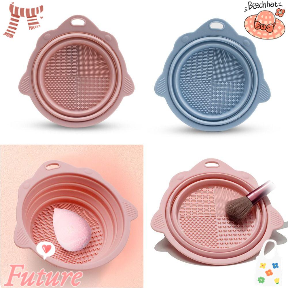 Dụng Cụ Vệ Sinh Cọ Trang Điểm Gấp Gọn Tiện Dụng