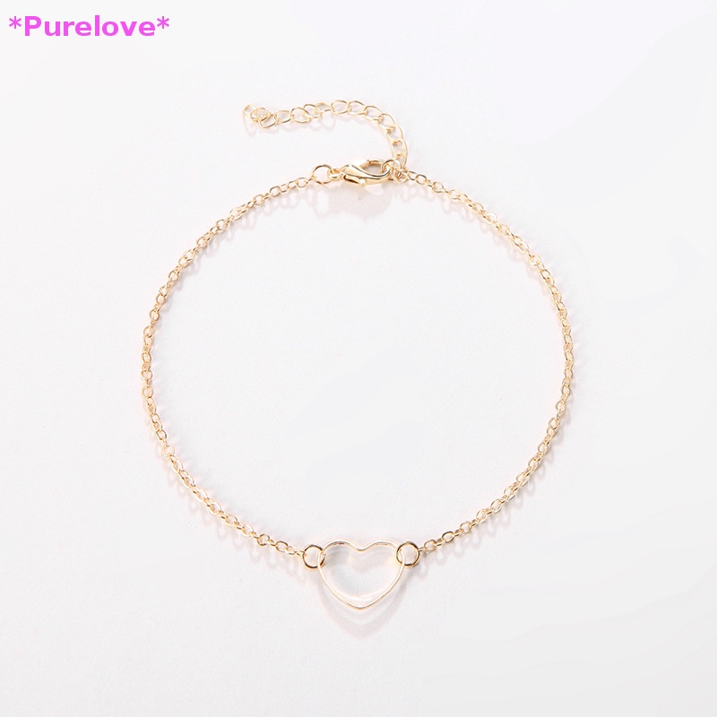 Vòng Tay Mặt Trái Tim Đơn Giản Phong Cách Âu Mỹ Thời Trang Cho Nữ Mới