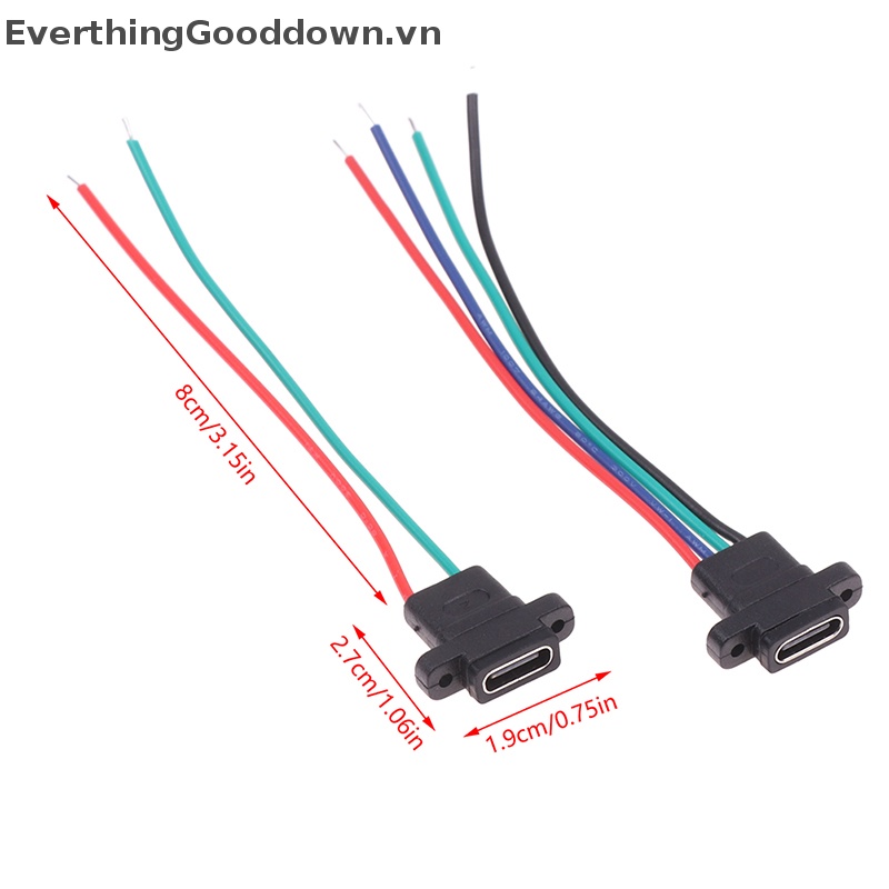 Everthinggooddown Dây Hàn Cổng Sạc Nhanh Type-C 2Pin 4Pin Chất Lượng Cao