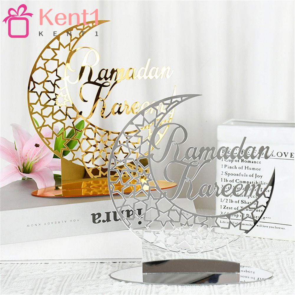Phụ Kiện Trang Trí Lễ Hội Hồi Giáo Bằng Acrylic Mẫu Mới 1 Eid Mubarak