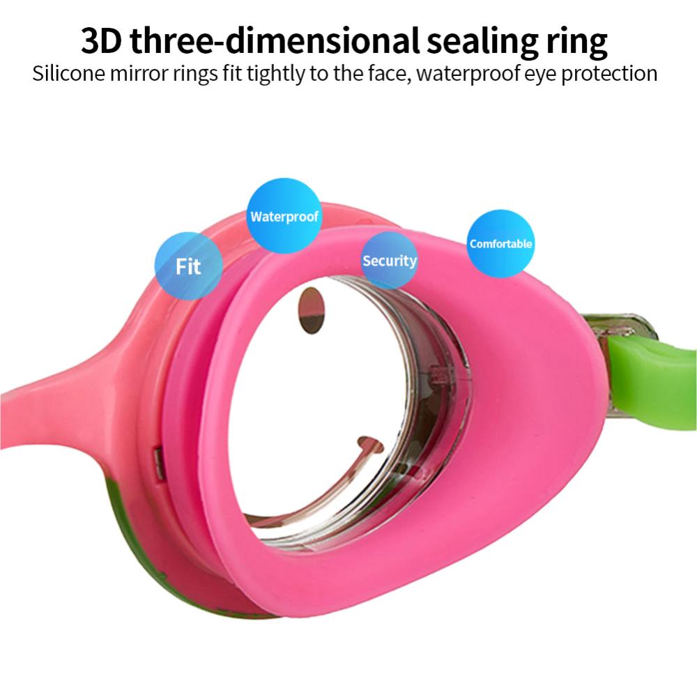 Kính Bơi Chống Tia UV Hình Trái Tim Hoạt Hình Dành Cho Trẻ Em B8W3